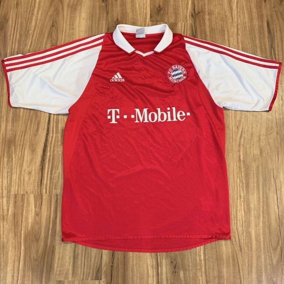 FC Bayern Munich Adidas Mens Jersey Red White Shor